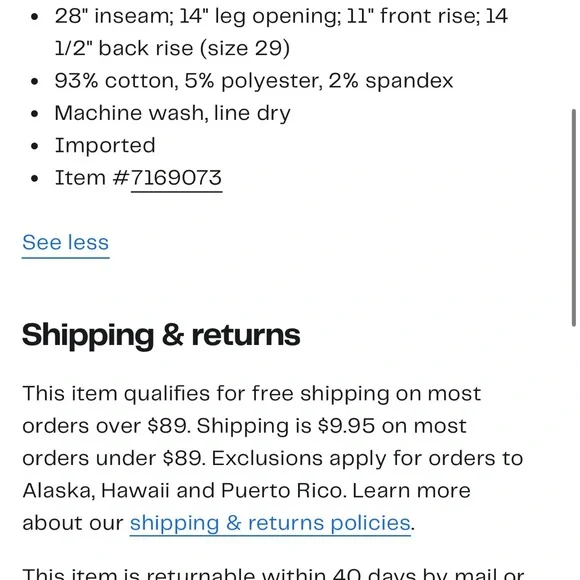 (23) NWT Paige Cindy Crop Jeans - Picture 10 of 10